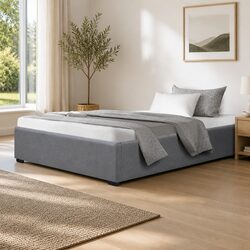 Durable King Single Bed Frame with Gas Lift Storage