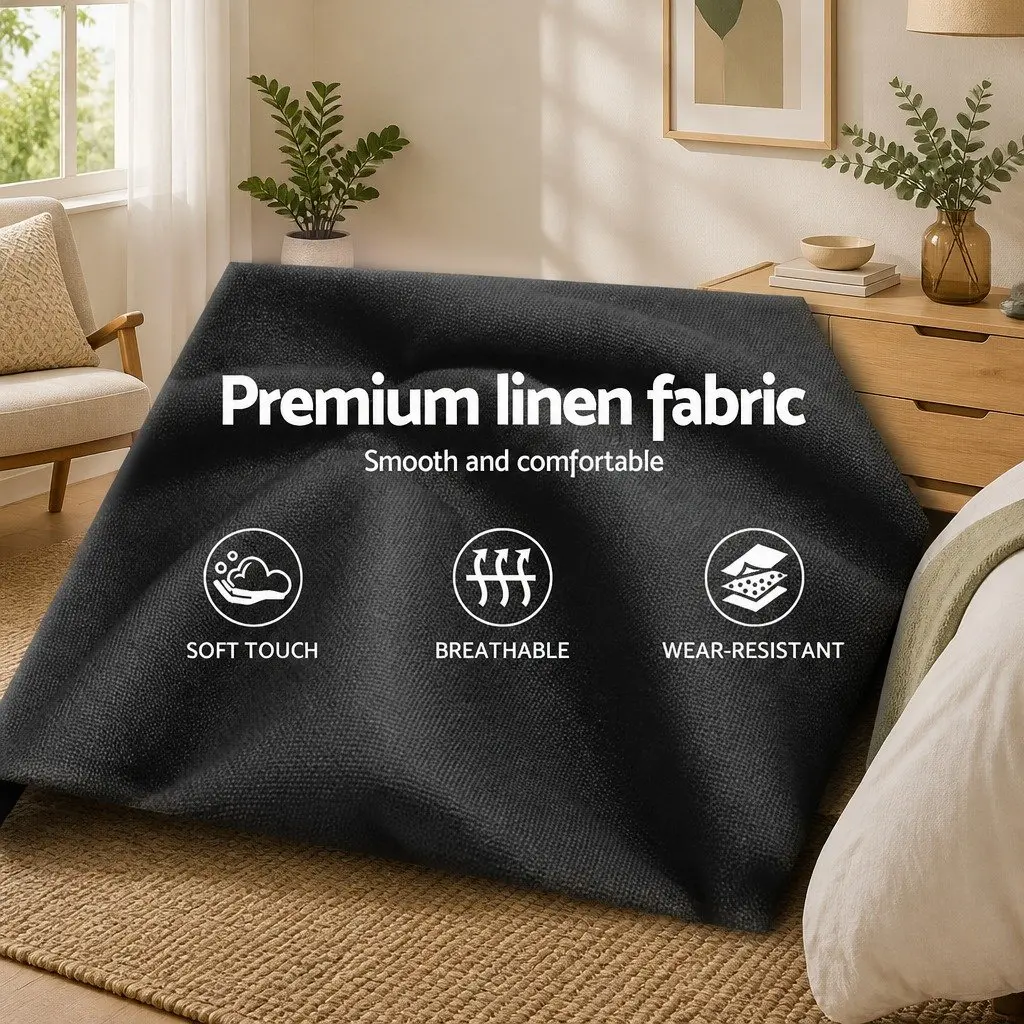 Queen Size Bed Frame with Gas Lift Storage