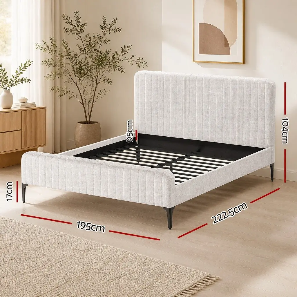 King Bed Frame with Pocket Coil Mattress