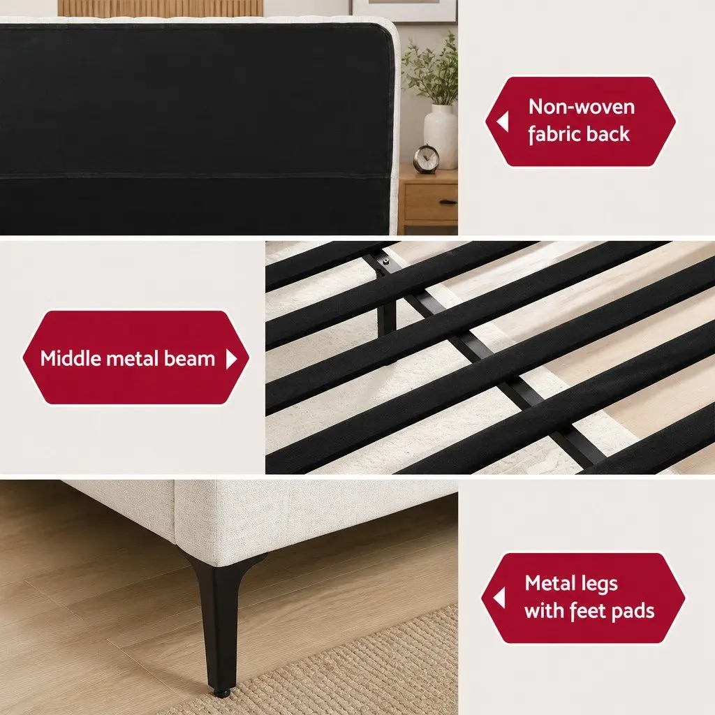 King Bed Frame with Pocket Coil Mattress