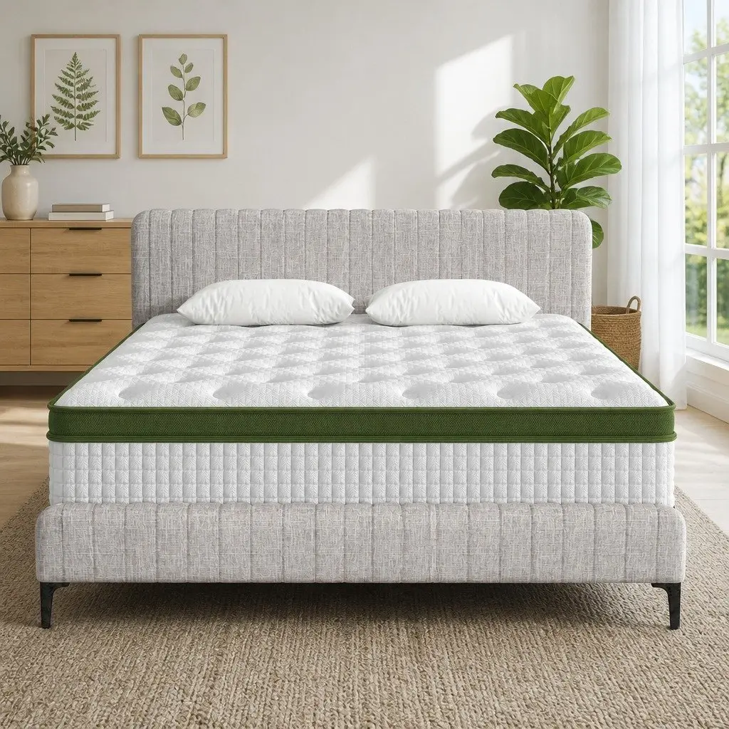 King Bed Frame with Pocket Coil Mattress