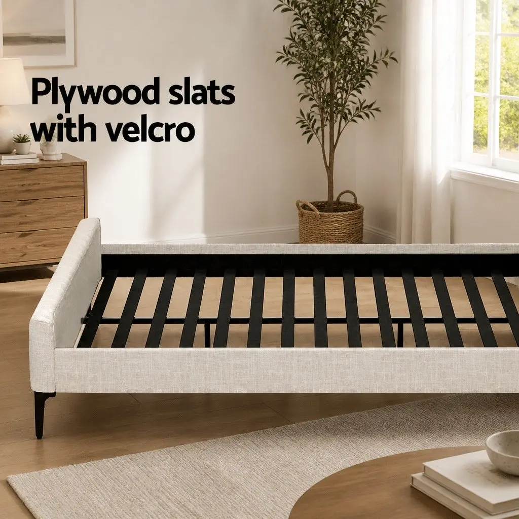 Queen Bed Frame with Pocket Coil Mattress Set