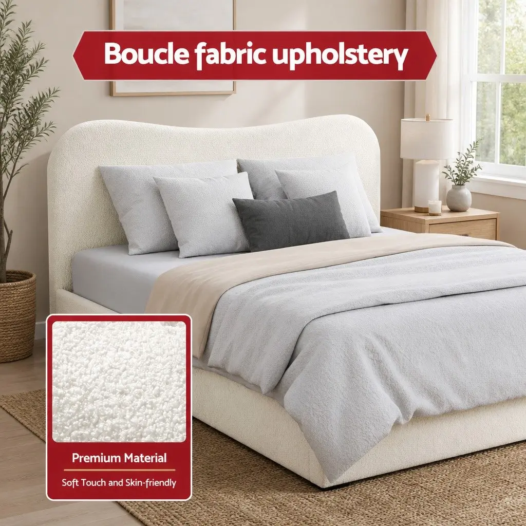 Double Bed Frame and Bedside Table Set