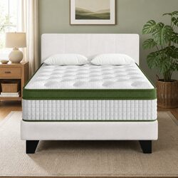 Sturdy Single Bed Frame with Hybrid Mattress Bundle