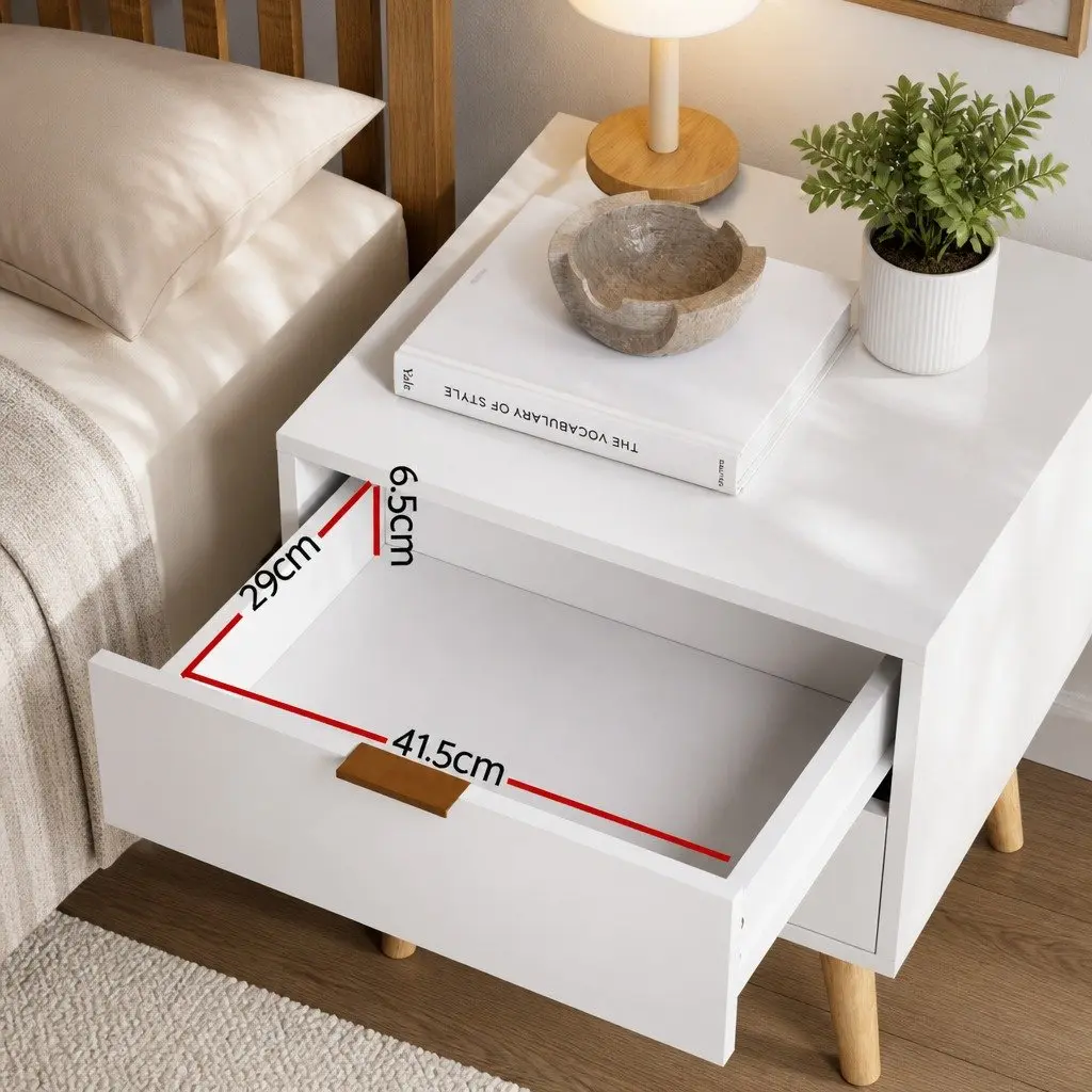 Queen Gas Lift Bed Frame with Storage and 2-Drawer Table