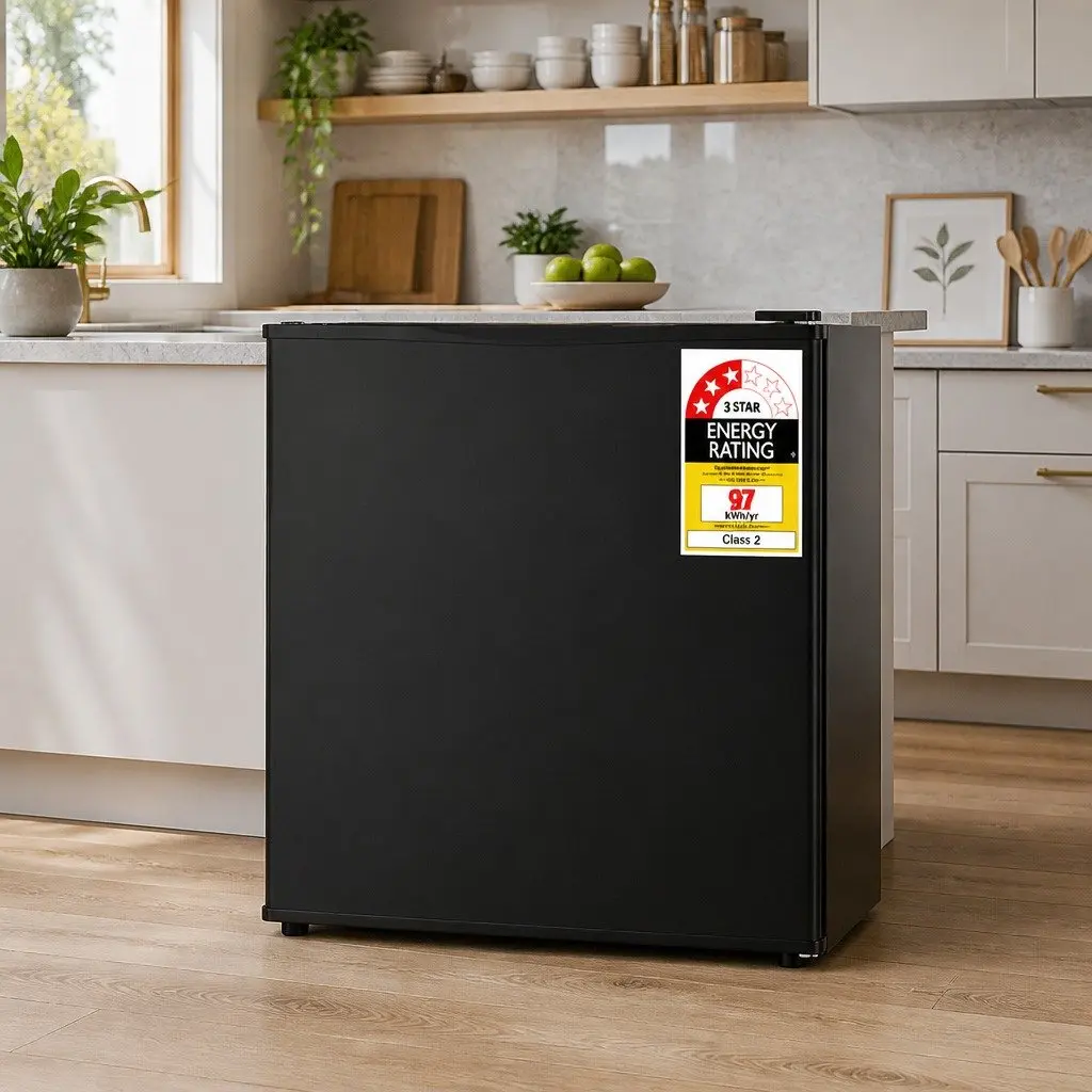 Bar Fridge Portable Compact 48L Black