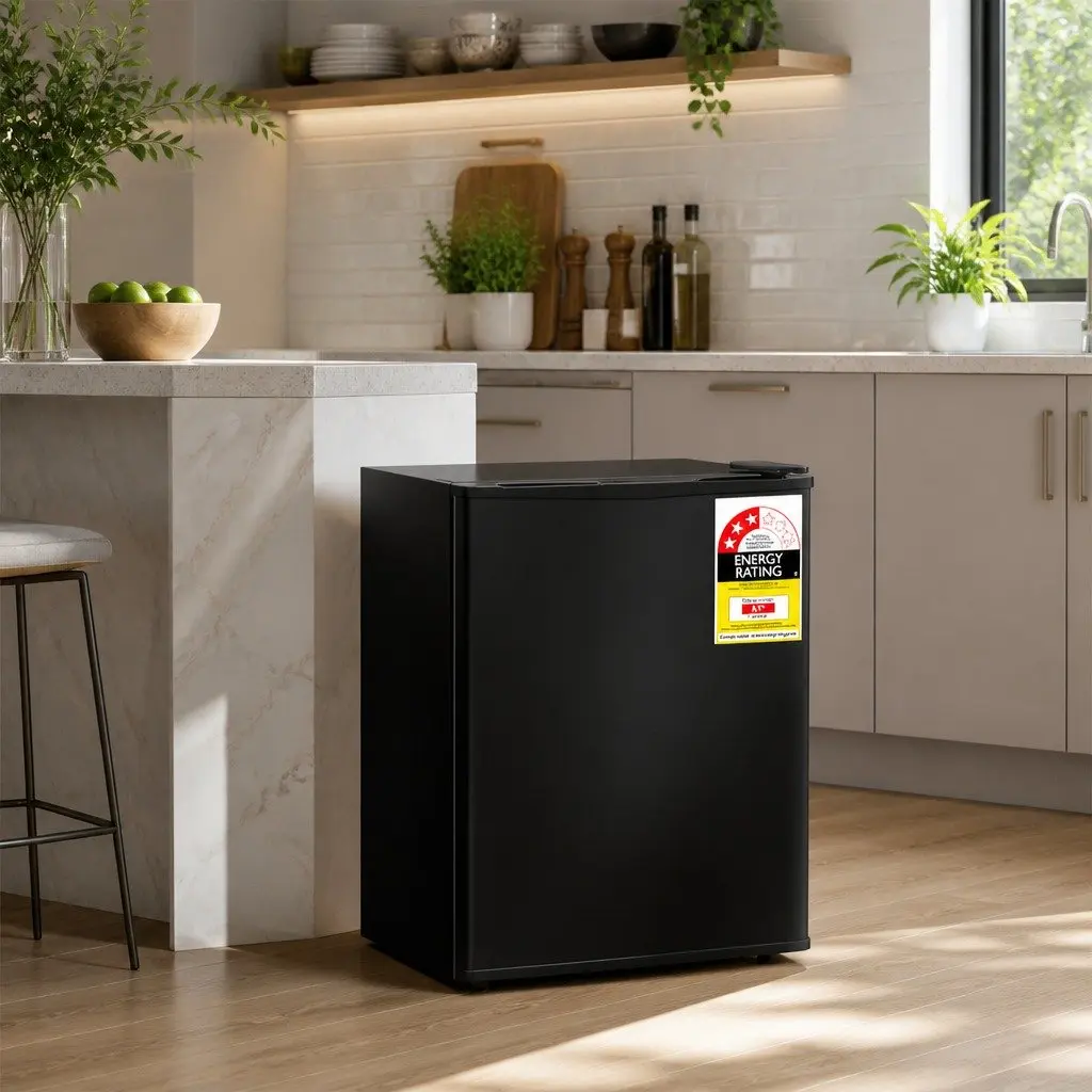 Bar Fridge Portable Compact 48L Black