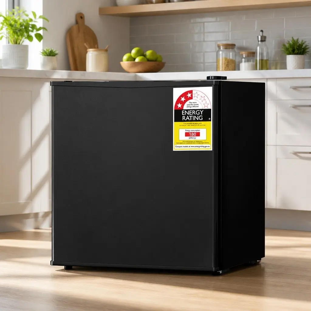 Bar Fridge Portable Compact 48L Black
