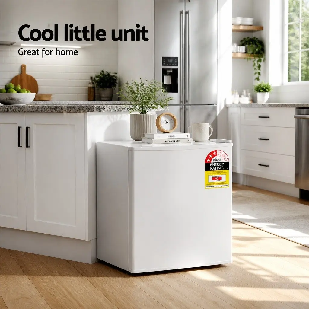 48L Bar Fridge White with Chiller Compartment