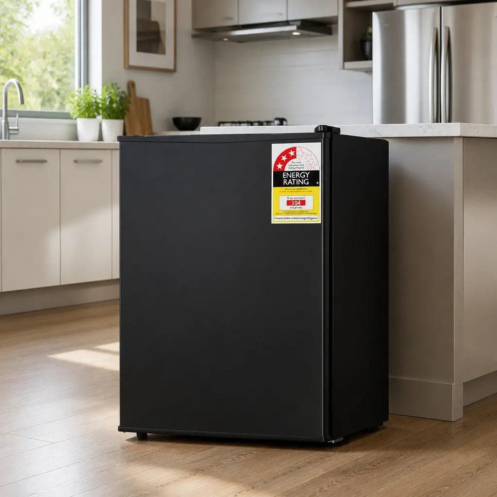 70L Portable Bar Fridge Black Compact Mini Cooler Chiller for Home Office