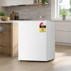 70L Portable Mini Bar Fridge in White for Versatile Use