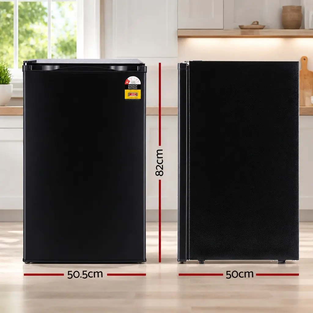 110L Bar Fridge Black Portable Mini Compact Beverage Cooler for Home Office