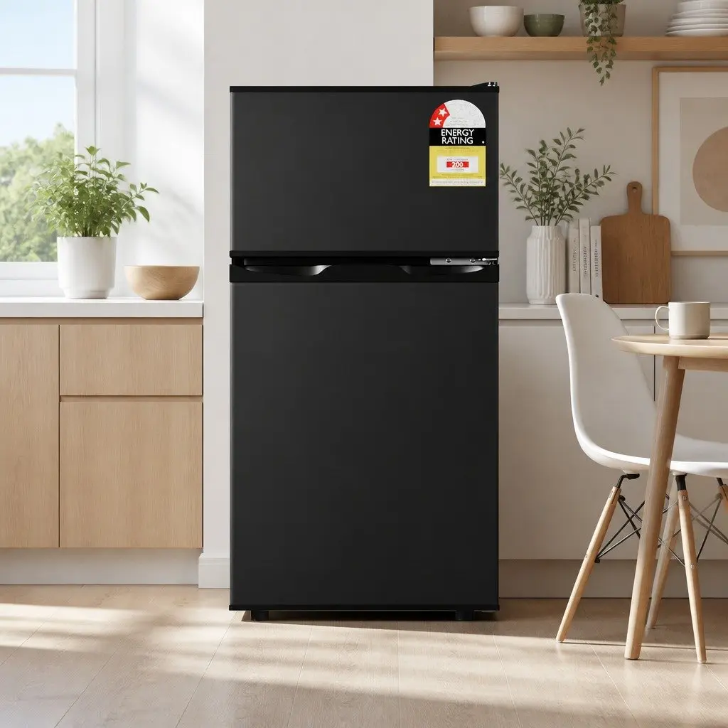Black Mini Freezer with Twin Temperature Zones