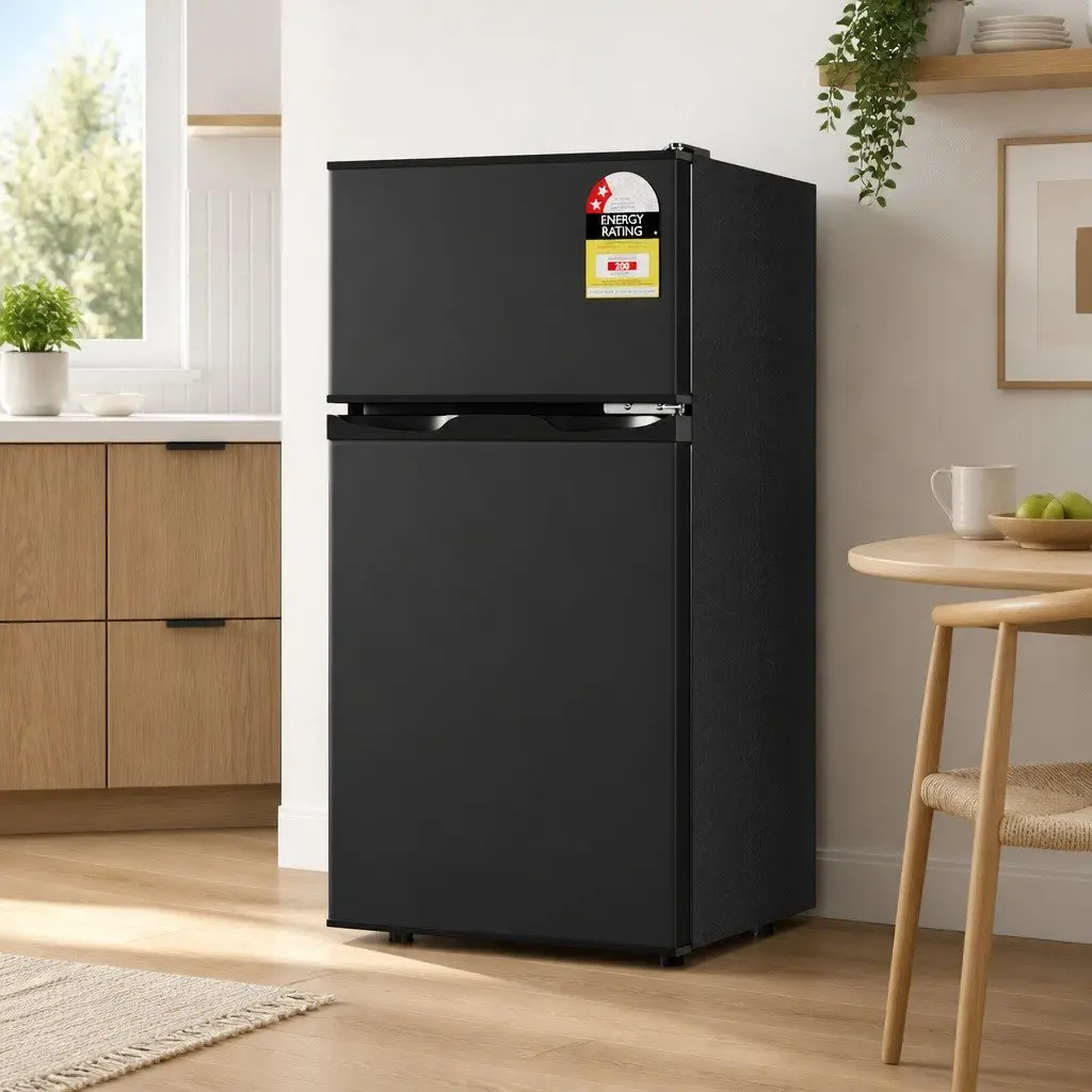 Black Mini Freezer with Twin Temperature Zones