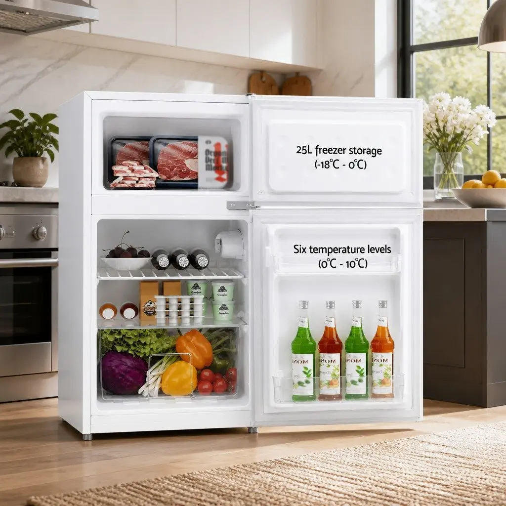 85L Bar Fridge with Dual Temperature Control