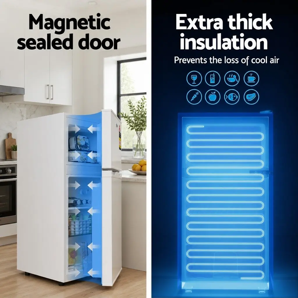 85L Bar Fridge with Dual Temperature Control
