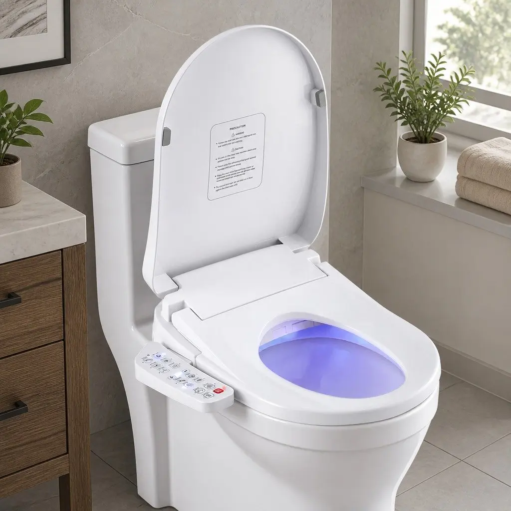 Electric Bidet Toilet Seat Cover with Night Light