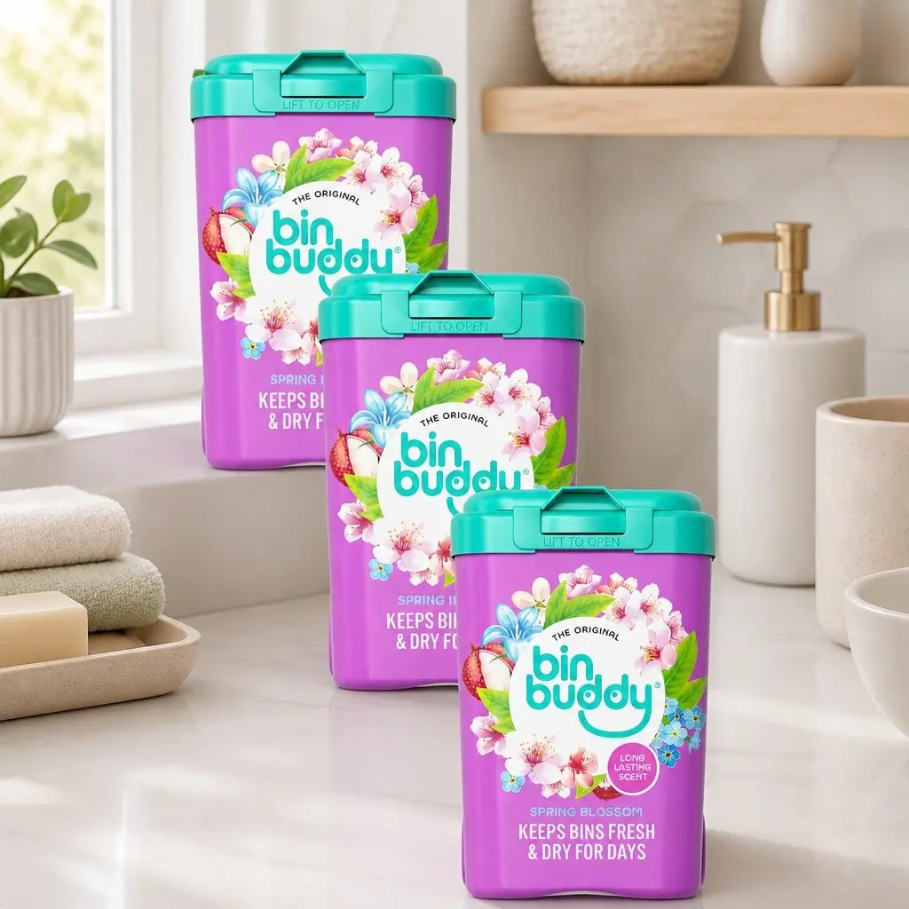 Odour Control Powder Fresh Spring Blossom 450g Home Office 3 Piece