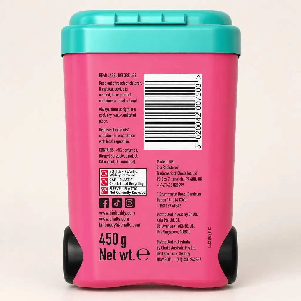 Odour Neutraliser Powder Fresh Pink Grapefruit 450g 4 Pack