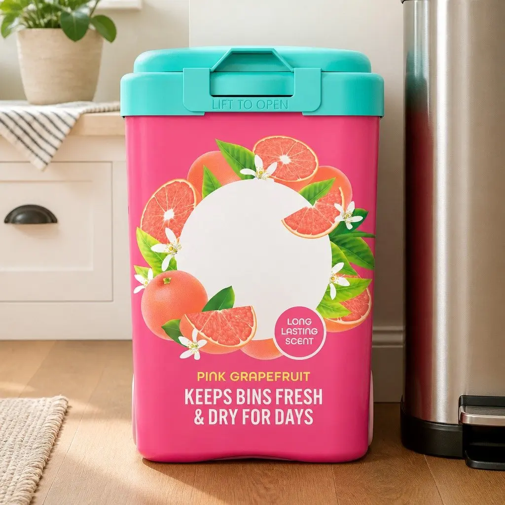 Fresh Pink Grapefruit Bin Freshener 450g