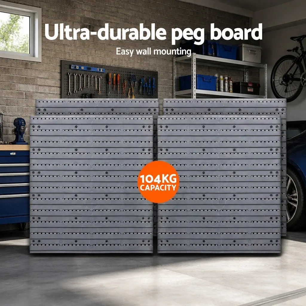 Wall Mounted Storage Bin Rack for Tools