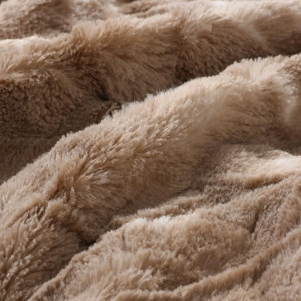 Double-Sided Tie-Dye Blanket in Brown, 152cm x 203cm