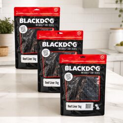 High Protein Low Fat Beef Liver Dog Treats 1kg x3