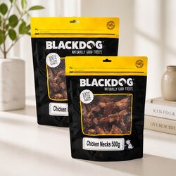 Premium Natural Chicken Necks Dog Treats 500g x 2