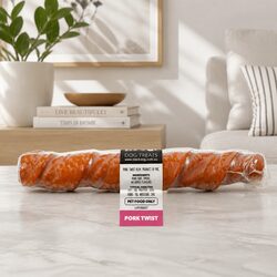 Long-Lasting Pork Twists Chews for Dogs - 25 Pack