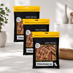 High Protein Chicken Skewers for Dogs 1kg x 3 Pack