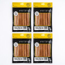 Premium Chicken Sticks Dog Treats 6 Pack x 4