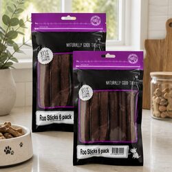 Kangaroo Meat Dog Treats Sticks 6 Pack x 2 High Protein