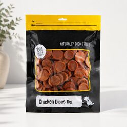 High Protein Chicken Discs 1kg Oven Baked Dog Treats