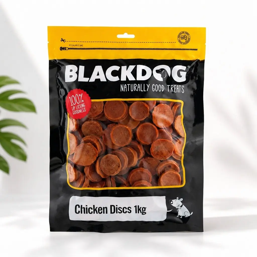 High Protein Chicken Discs 1kg Oven Baked Dog Treats