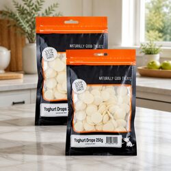 Premium Yoghurt Drops Dog Treats 250g x 2 Pack