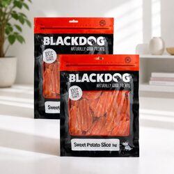 Premium Air Dried Sweet Potato Slices for Dogs 1kg x 2