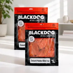 Premium Air Dried Sweet Potato Slices for Dogs 1kg x 2