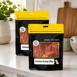 Dog Treats Chicken Breast Fillet 300g x 2 Pack Slow-Dried High Protein Training