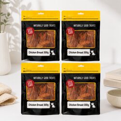 Chicken Breast Fillet Dog Treats 300g x4 Pack High Protein Low Fat