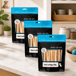 Premium Shark Cartilage Dog Treats 250g x 3 Pack