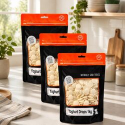 Premium Dog Yoghurt Drops 1kg x 3 Pack for Training
