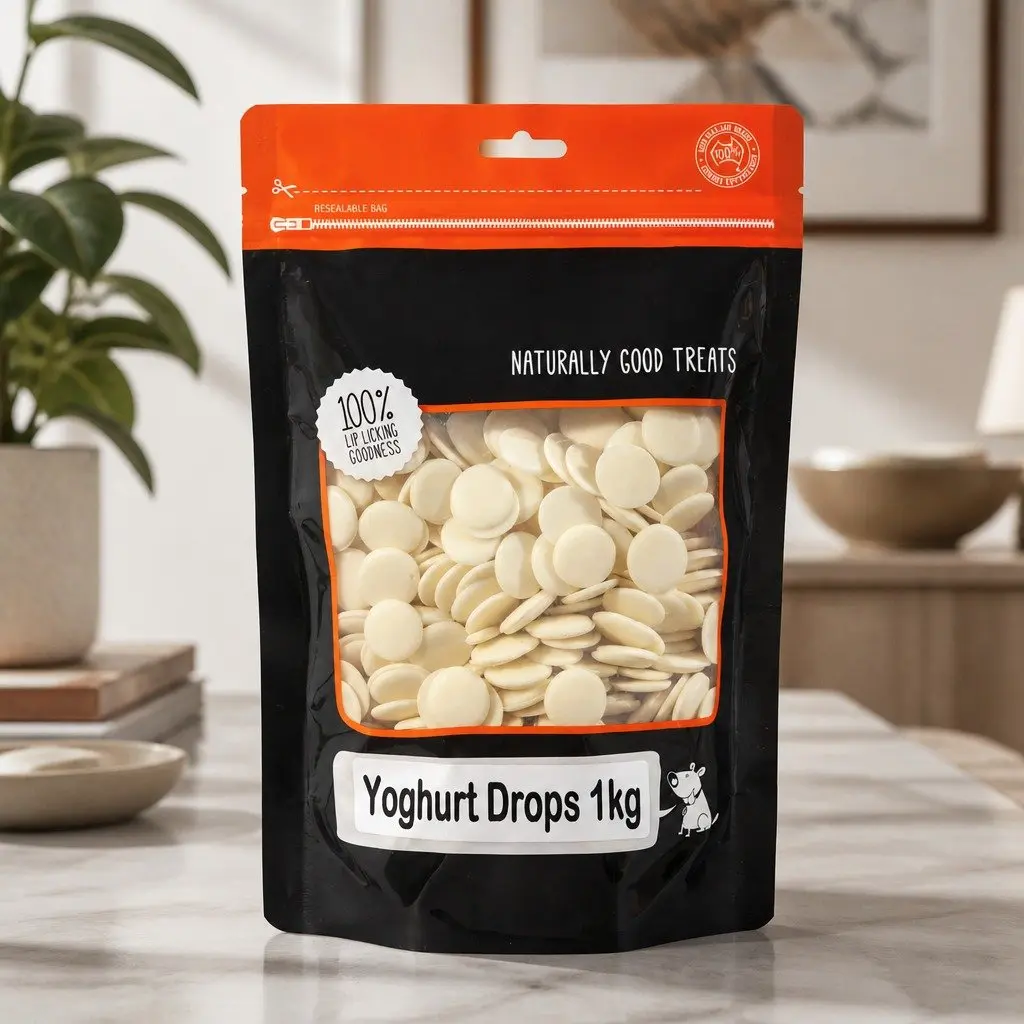 Dog Treats Yoghurt Powder 1kg Bite-sized Drops Adult Dogs All Breeds Training Reward Snack