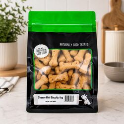 Premium Mini Cheese Biscuits 1kg for Dogs