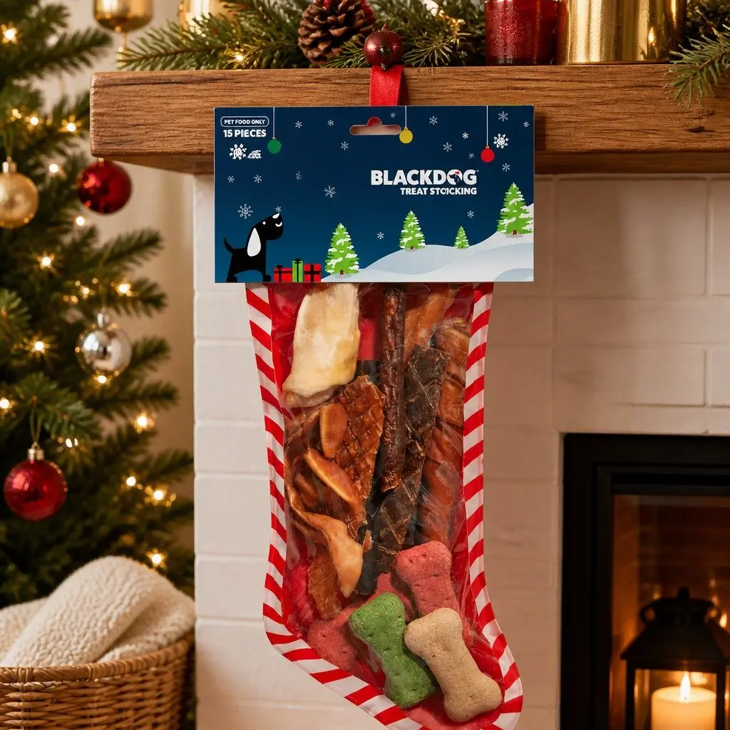 Assorted 15pc Christmas Stocking Dog Treats
