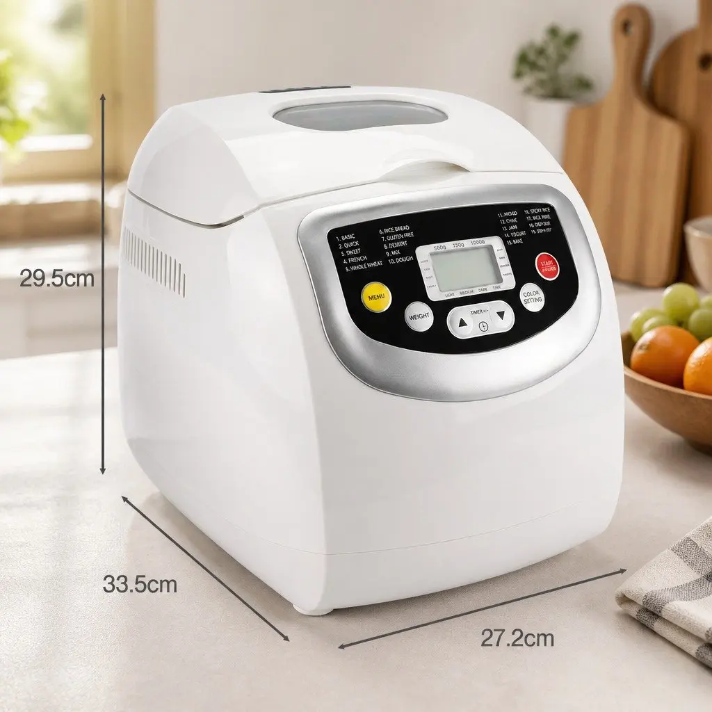 19-Program Automatic Bread Maker with 2lb Capacity