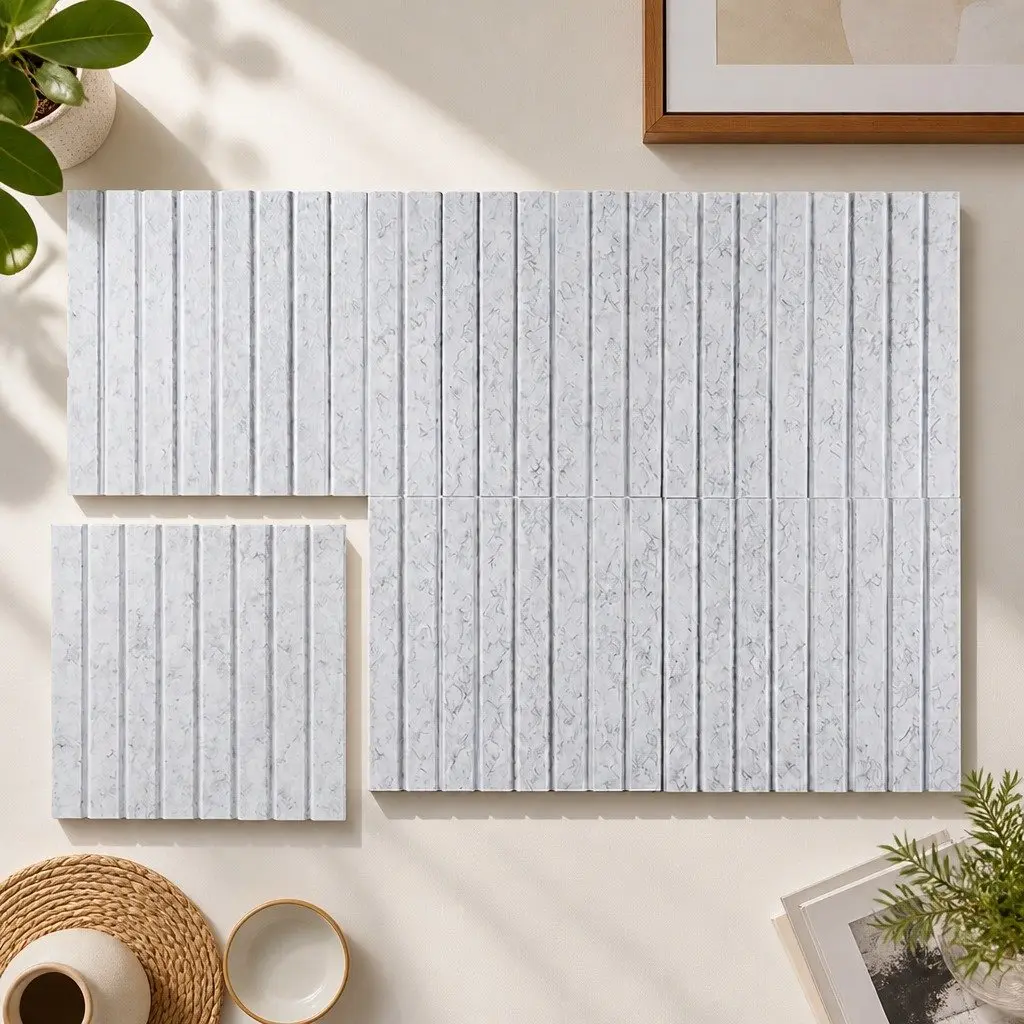 Cork Board Tiles Felt 30cm Grey 6 Piece Set