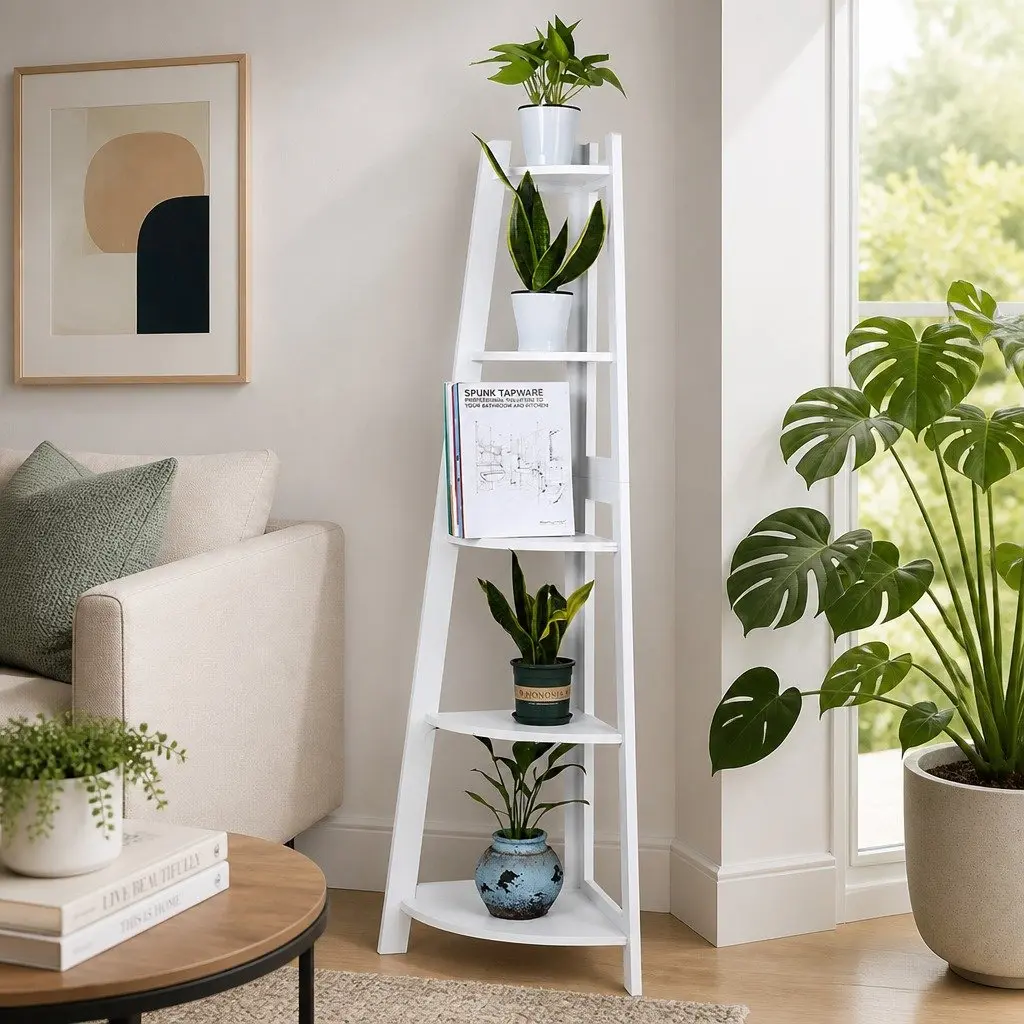 5-Tier Corner Shelf Organizer for Kids' Spaces