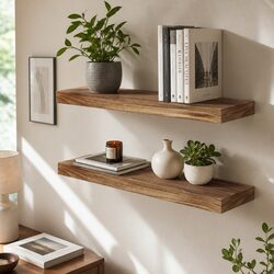 Medium Floating Shelves - Wall Mounted Set of 2