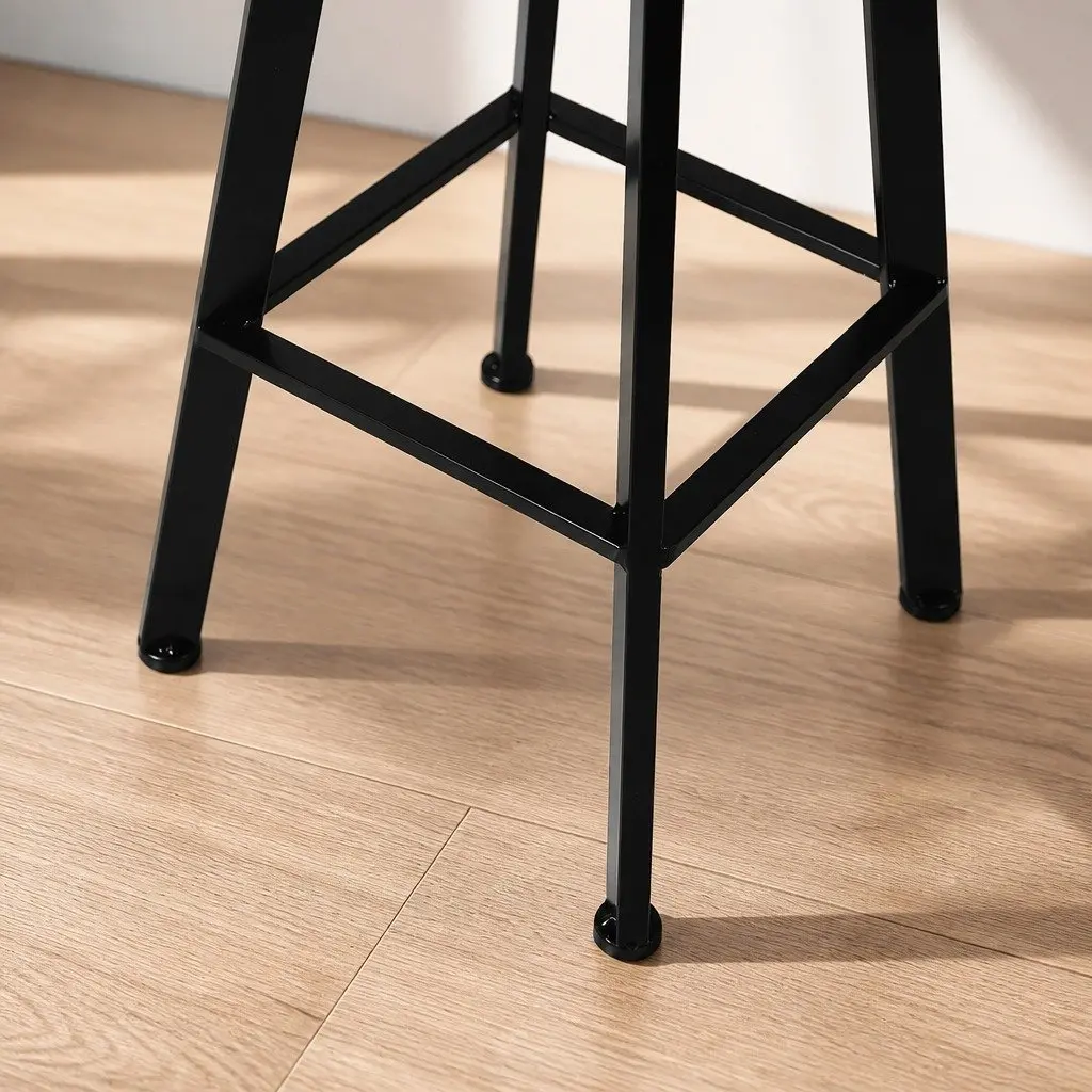 Industrial Bar Stool with Adjustable Swivel Seat