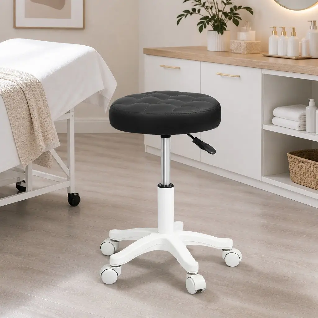 Rolling Bar Stool with 360° Rotation